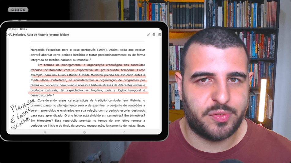 Aula da Escola de História